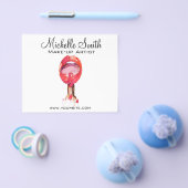 Waterverf rode lippen en lippenmake-up flyer (Enkel)