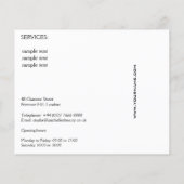 Waterverf rode lippen en lippenmake-up flyer (Achterkant)