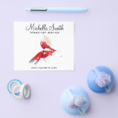 Waterverf rode lippen en lippenmake-up flyer (Enkel)