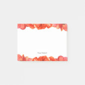 Waterverf rode papaver post-it® notes (Voorkant)