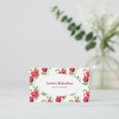 Waterverf Rode papaver Visitekaartje (Staand voorkant)