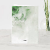 Waterverf Rode Poinsettia Vrolijk kerstfeest Kaart (Achterkant)