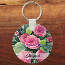 Waterverf Rode Rozen Gepersonaliseerd