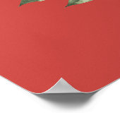 Waterverf rode rozen poster (Hoek)