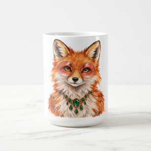 Waterverf Rode Vos Cute Wilde Dieren Kunst Koffiem Koffiemok