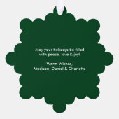 Waterverf rode vrachtwagen voor penseel Script Ornament Kaart (Achterkant)