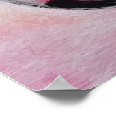 Waterverf rode wijn Poster  Schilder Keuken (Hoek)