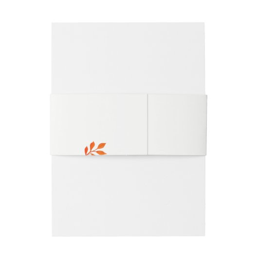 Waterverf roest bladeren en bessen vallen bruiloft uitnodigingen wikkel (Achterkant Voorbeeld)