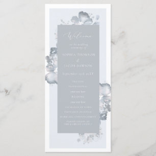 Waterverf Romance bruiloft programma