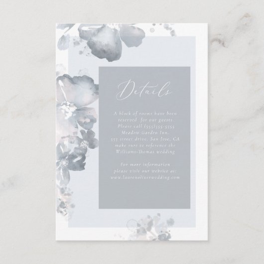 Waterverf Romance Details Kaart (Voorkant)