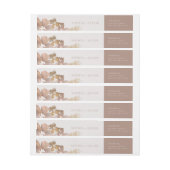 Waterverf Romance omwikkelen rond label (Vel)