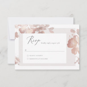 Waterverf Romance RSVP-kaart RSVP Kaartje