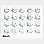 Waterverf Romantic Woodland Dank u Sticker (Vel)