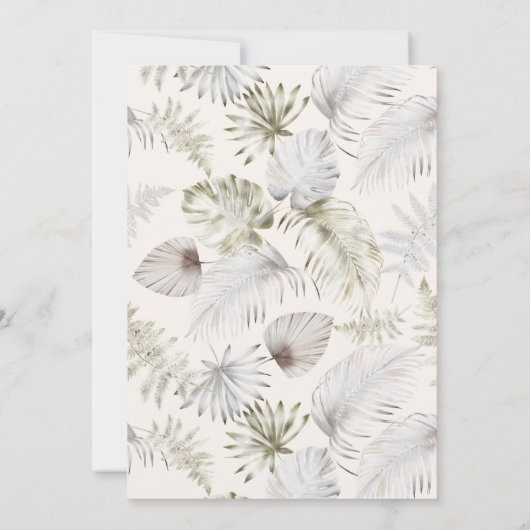 waterverf romantisch bloemetjesVrijgezellenfeest I Kaart (Achterkant)