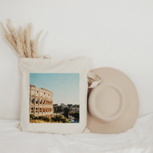 Waterverf Rome, Italië Bestemming Canvas tas