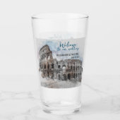 Waterverf Rome, Italië Glas (Voorkant)