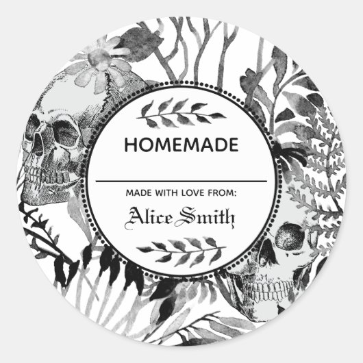 Waterverf Ronde Sticker (Voorkant)