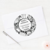 Waterverf Ronde Sticker (Envelop)