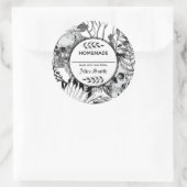 Waterverf Ronde Sticker (Tas)