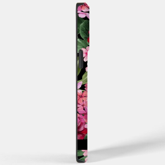 Waterverf rood bloemig botanisch groen Case-Mate iPhone case (Achterkant / Rechts)