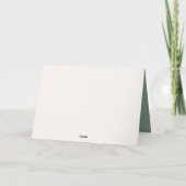 Waterverf rood en groen vrolijk kerstfeest kaart (Achterkant)