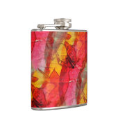 Waterverf rood geel heupfles (Rechts)