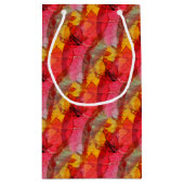 Waterverf rood geel klein cadeauzakje (Achterkant)