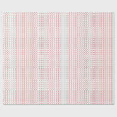 Waterverf Rood & Groen Kerstmis Topiary Cadeaupapier (Vlak)