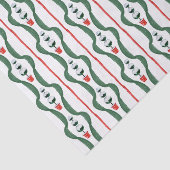 Waterverf Rood & Groen Kerstmis Topiary Tissuepapier (Detail)