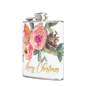 Waterverf Rood-kerstflesje Heupfles (Links)