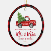 Waterverf rood voetstuk penseel Script Keramisch Ornament (Links)