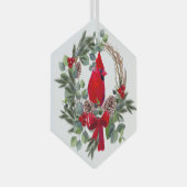 Waterverf Roodbaard Glas Ornament (Voorkant Rechts)