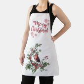 Waterverf Roodkardinaal vogel Wreate Schort (Insitu)