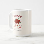 Waterverf Roos Bloem Illustratie Mok (Voorkant links)