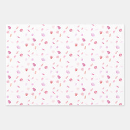 Waterverf Roos bloemblaadjes Inspirerend woorden Inpakpapier Vel