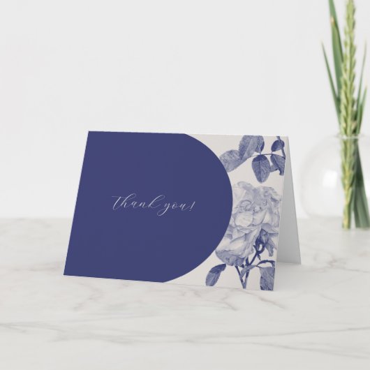 Waterverf Roos Dank u Bedankkaart (Voorkant)