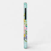 Waterverf Roos Floral Spray met Initiaal Case-Mate iPhone Case (Achterkant/links)