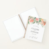 Waterverf Roos Floral Weddenschap Notitieboek (Binnen)