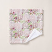 Waterverf roos florale pleister bad handdoek (Wasdoekje)