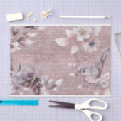 Waterverf Roos Gold Handwriting Floral ontkoppelin Tissuepapier (Craft)
