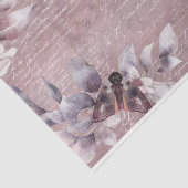 Waterverf Roos Gold Handwriting Floral ontkoppelin Tissuepapier (Detail)