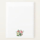 Waterverf Roos Inspirerend Citaat Planner (Achterkant)