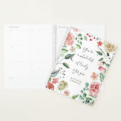Waterverf Roos Inspirerend Citaat Planner (Display)