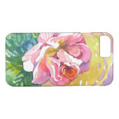 Waterverf Roos is een uniek jouw Case-Mate iPhone Case (Achterkant (Horizontaal))