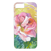 Waterverf Roos is een uniek jouw Case-Mate iPhone Case (Achterkant)