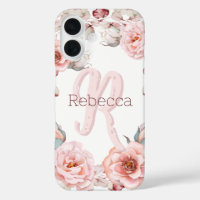 Waterverf Roos krans gepersonaliseerd | Wit