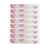 Waterverf Roos Quartz Gold Geode BarefootBride™ (Vel)