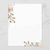 Waterverf Roos Wedding Flyer (Achterkant)