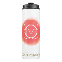 *~ Waterverf Root Chakra Symbol InAttentie