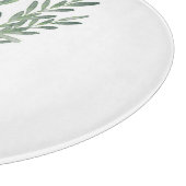 Waterverf Rosemary Bouquet met Jute Bow Snijplank (Hoek)